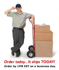 Next day delivery on restaurant aprons throughout the USA.