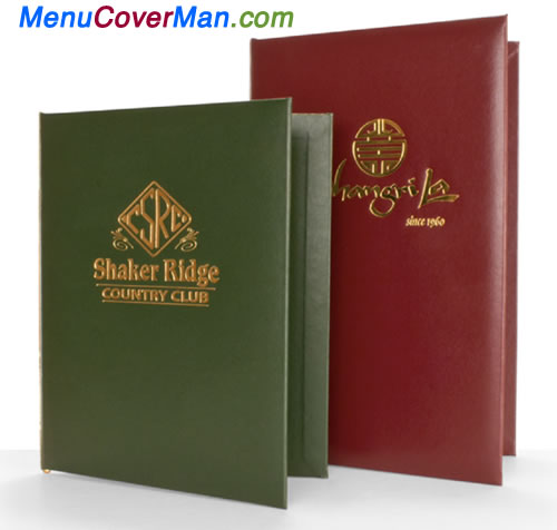 Augusta traditional menu covers.