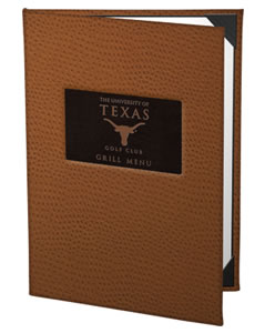 Monticello menu covers stand out from the crowd.
