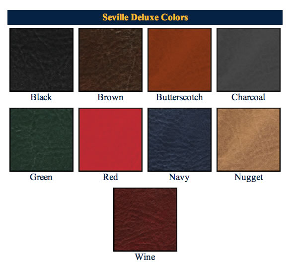 Seville Deluxe Menu Covers Swatches