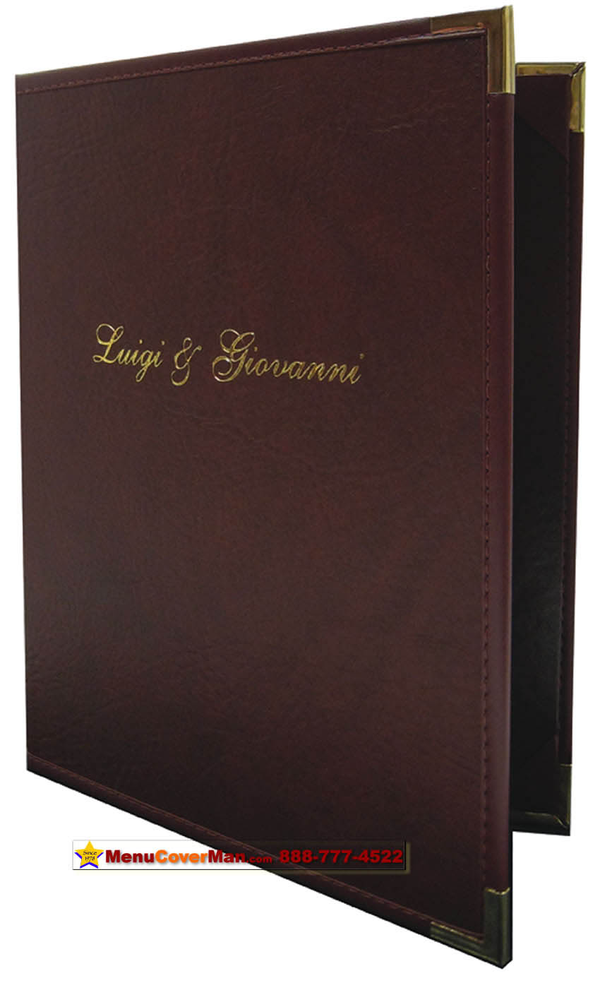 Seville menu covers.
