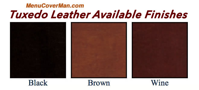 Cordoba Leather Menu Cover Colors.