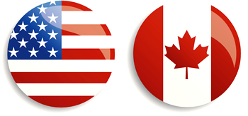 Canada USA Symbols
