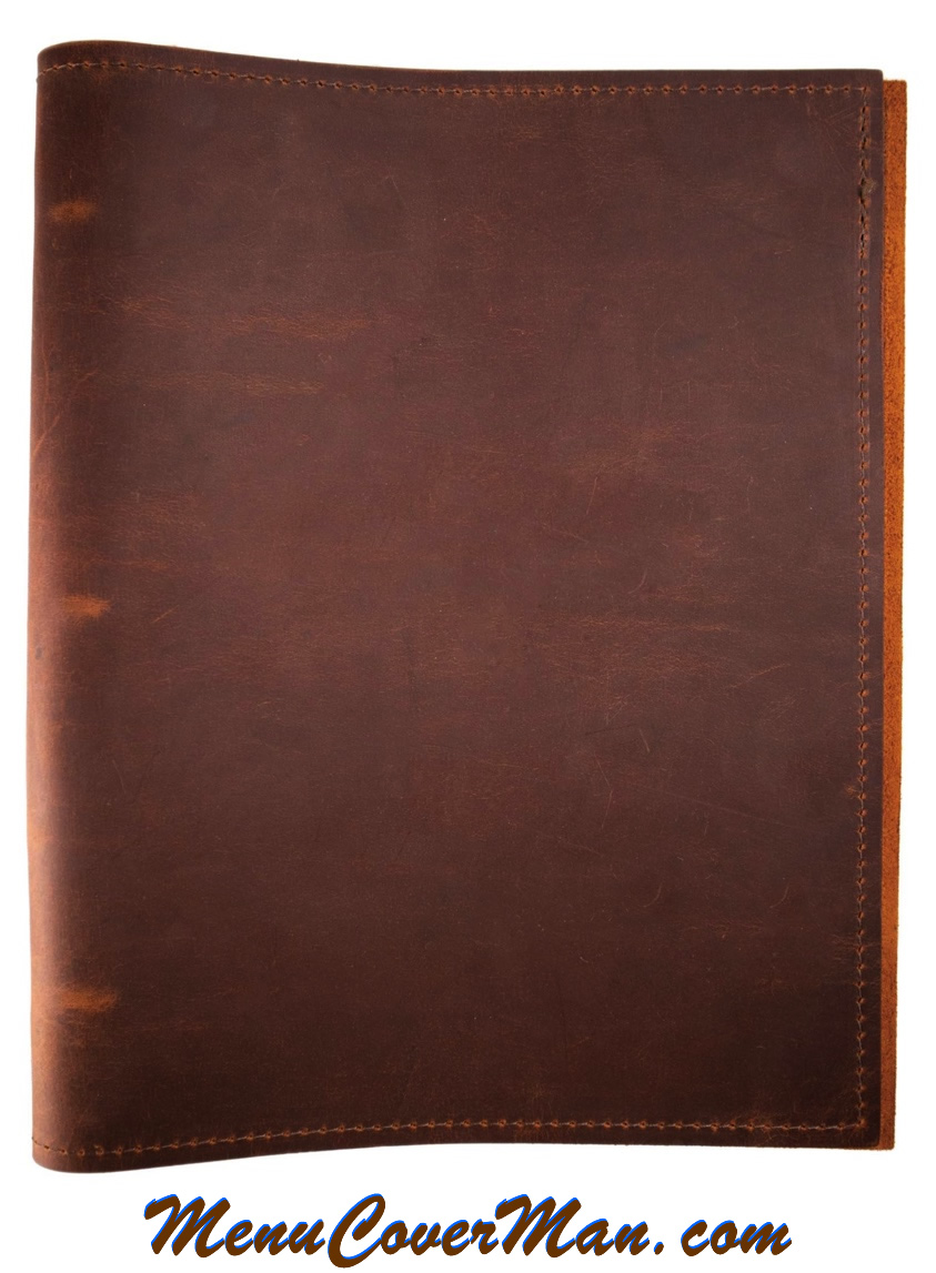 Genuine Leather Menu Covers - This one, without inscription.
