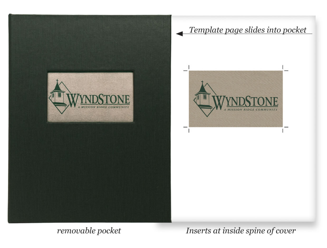 Removable Pocket Insert Menu Covers