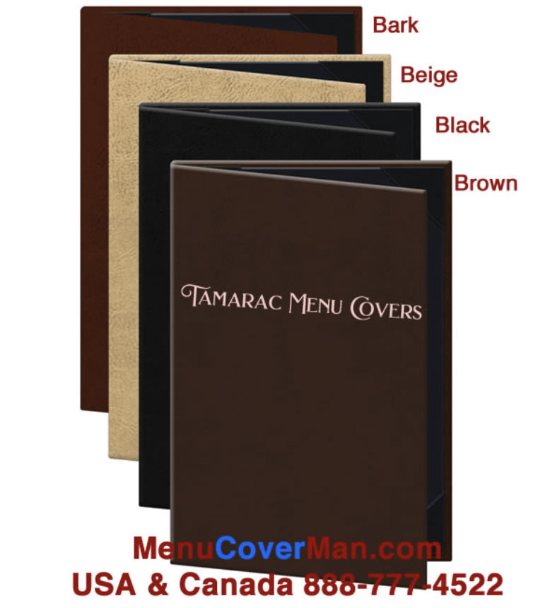 Tamarac Menu Covers