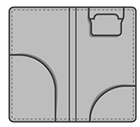 Guest check holder interior layout.