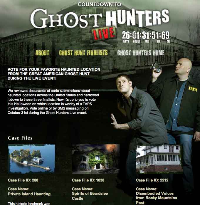 Ghosthunters at Beardslee Castle.