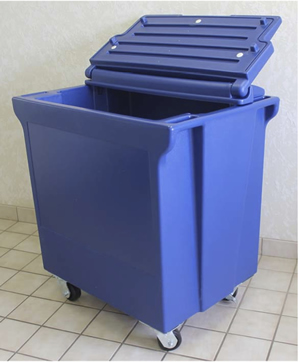 Roll perishable food, or beverages that you wish to be very cold, with this fantastic commercial ice and beverage bin.