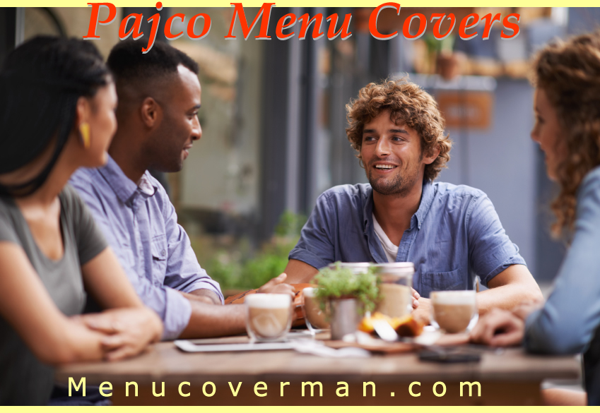 Menucoverman sewn menu pajco covers.