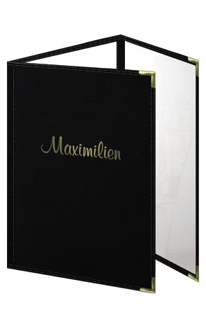 Menucoverman's Sewn Pajco Menu Covers with your custom imprint look professional and elegant.