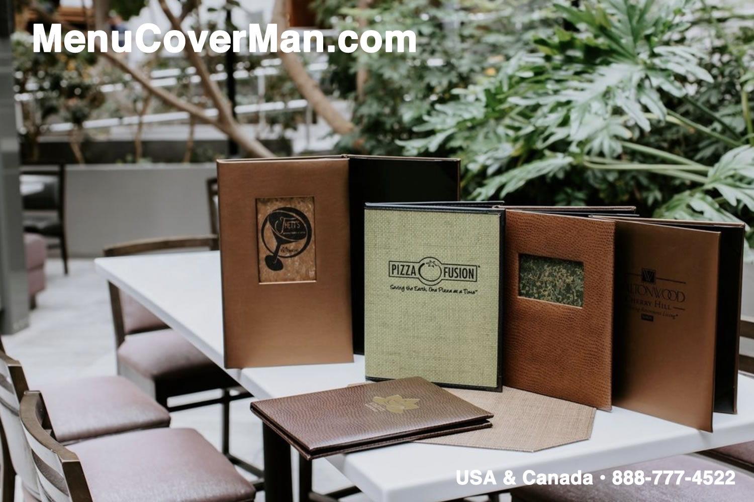 MenuCoverMan.com menu covers present style and classic restaurant beauty.