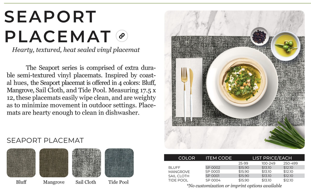 Seaport Placemats