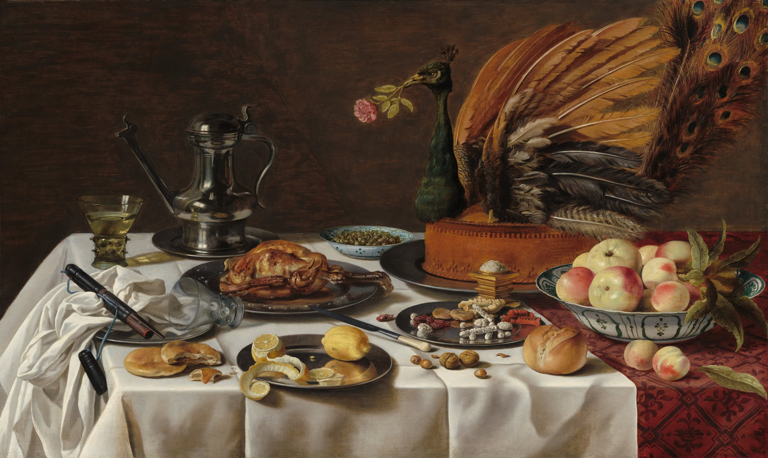 Still Life With Peacock Pie