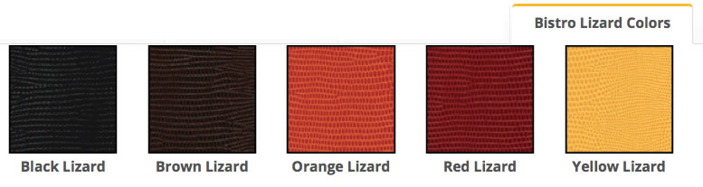 Lizard colors.